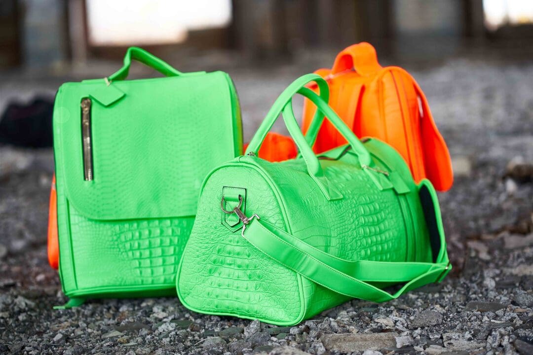 Vegan Gator Duffle Purse