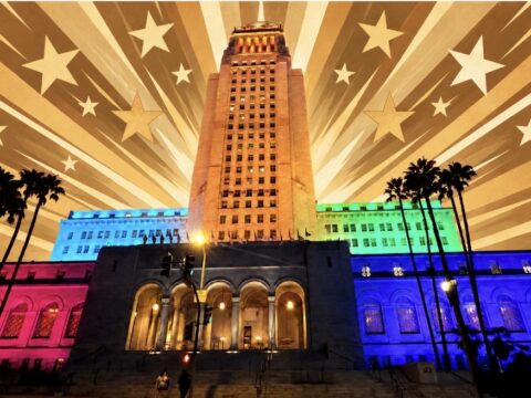 City Hall Lights Up Once Again for Annual LA For All Celebration